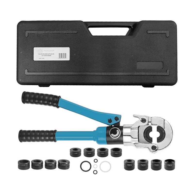 Eurokomp E6251 Hydraulische buispersgereedschap 13-delig Eurokomp E6251 Hydraulische buispersgereedschap 13-delig