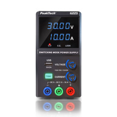 PeakTech 6223 Labvoeding 0-30VDC & 0-10A + USB
