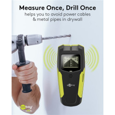 Goobay 77833 Wanddetector en leidingzoeker | Soldeerbout-shop.nl