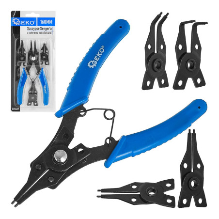 GEKO G01687 Borgveerringentang met 4 bekken | Soldeerbout-shop.nl