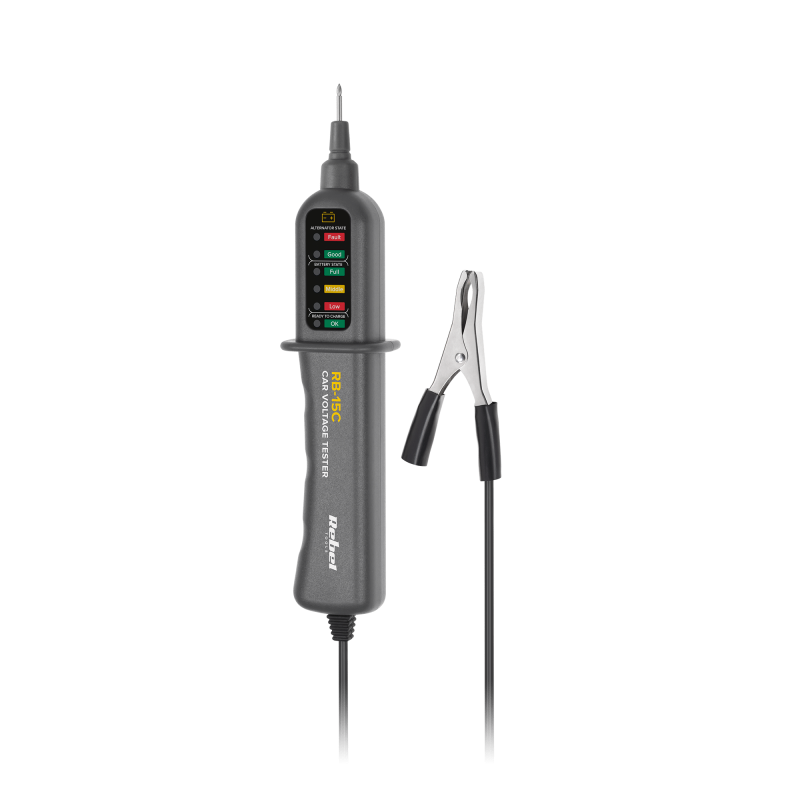 Rebel RB-15C Spanningsmeter voor accu's en dynamo's 12VDC Rebel RB-15C Spanningsmeter voor accu's en dynamo's 12VDC