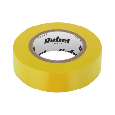 Rebel NAR0426 Isolatietape 19mm x 9m geel | Soldeerbout-shop.nl