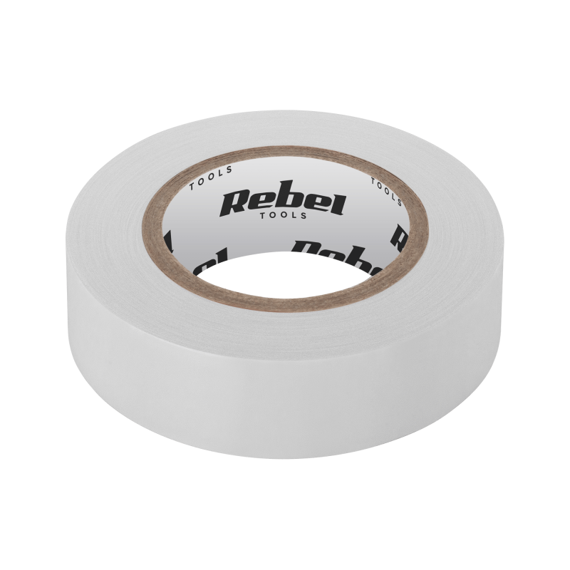 Rebel NAR0430 Isolatietape 19mm x 9m wit Rebel NAR0430 Isolatietape 19mm x 9m wit