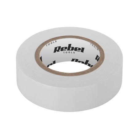 Rebel NAR0430 Isolatietape 19mm x 9m wit | Soldeerbout-shop.nl