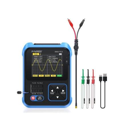 Fnirsi DSO-TC3 3-in-1 Mini oscilloscoop 500KHz, componententester en signaalgenerator | Soldeerbout-shop.nl