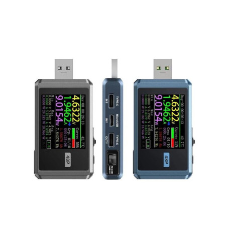 Fnirsi FNB48P USB-A tester en meter