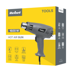 Rebel RB-1098 Heteluchtpistool 1600W | Soldeerbout-shop.nl