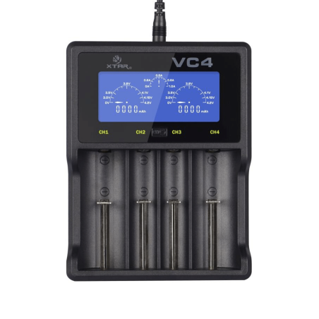 Xtar VC4 Li-ion en NiMH batterijlader |  Soldeerbout-shop.nl