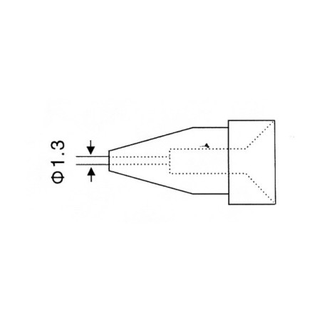 Soldeerbout-shop TIP N5-3 1.3mm soldeerpunt voor ZD-917, ZD-8917B en ZD-8925