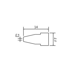 Soldeerbout-shop TIP N5-6 1mm soldeerpunt voor ZD-8915