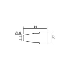 Soldeerbout-shop TIP N5-8 1.5mm soldeerpunt voor ZD-8915