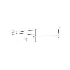 Soldeerbout-shop TIP N1-46 soldeerpunt schuin 2mm