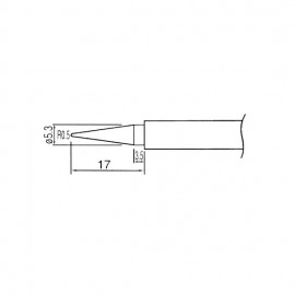 Soldeerbout-shop TIP N1-1 soldeerpunt spits 0.5mm