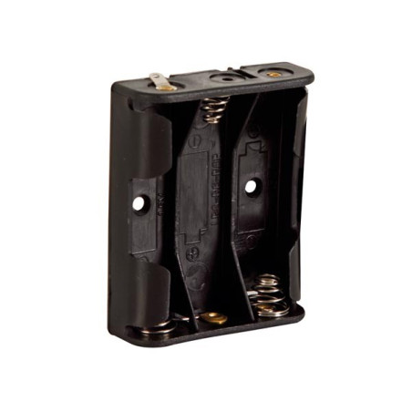 Batterijhouder Voor 3 X Aa-Cel (Voor Soldeerlippen)