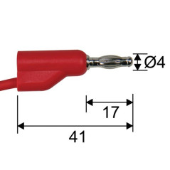 Velleman TLM66 2 meetsnoeren 4mm 1m